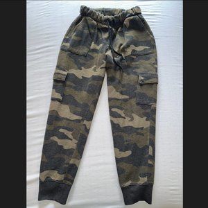 Pink Victoria's Secret Camo Drawstring Joggers, Women's Size Small (S)